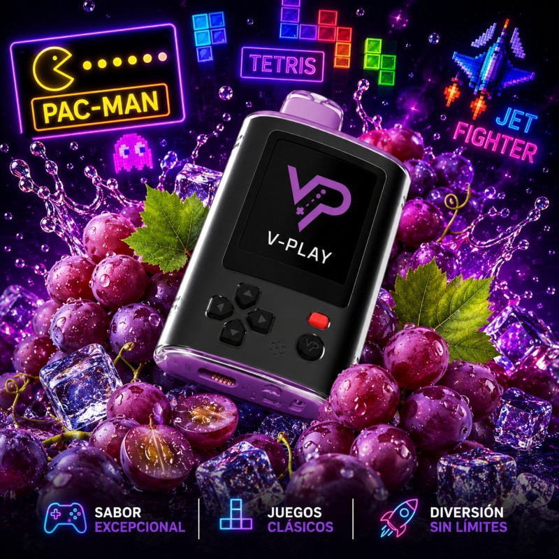 VPLAY Retro Games Grape Escape 20.000 puff